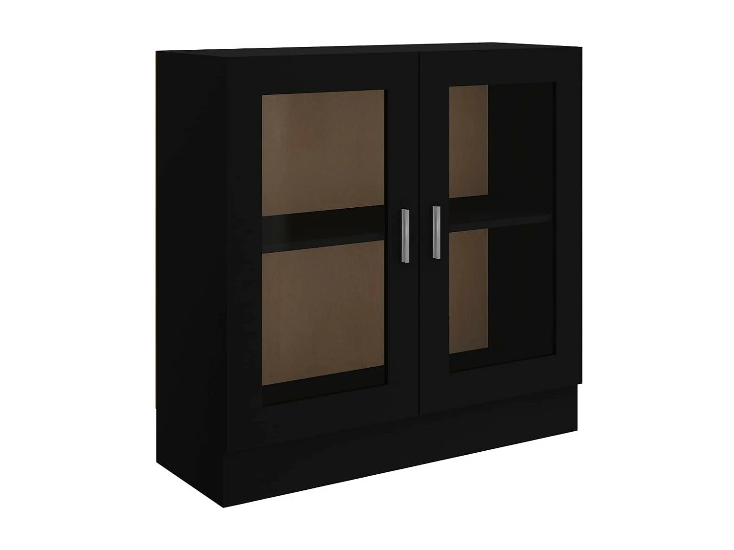 Armoire à vitrine Noir 82,5x30,5x80