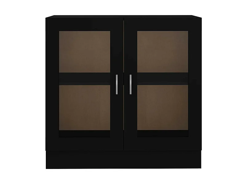 Armoire à vitrine Noir 82,5x30,5x80