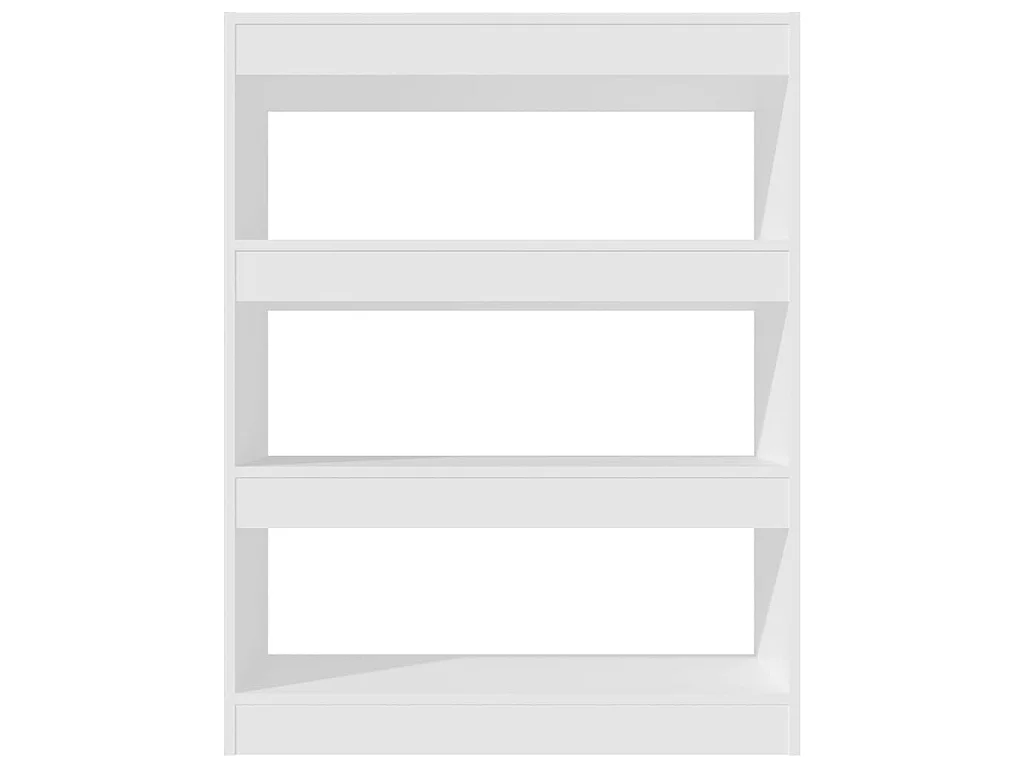 Bibliothèque-Cloison Blanc 80x30x103 Bois d'ingénierie