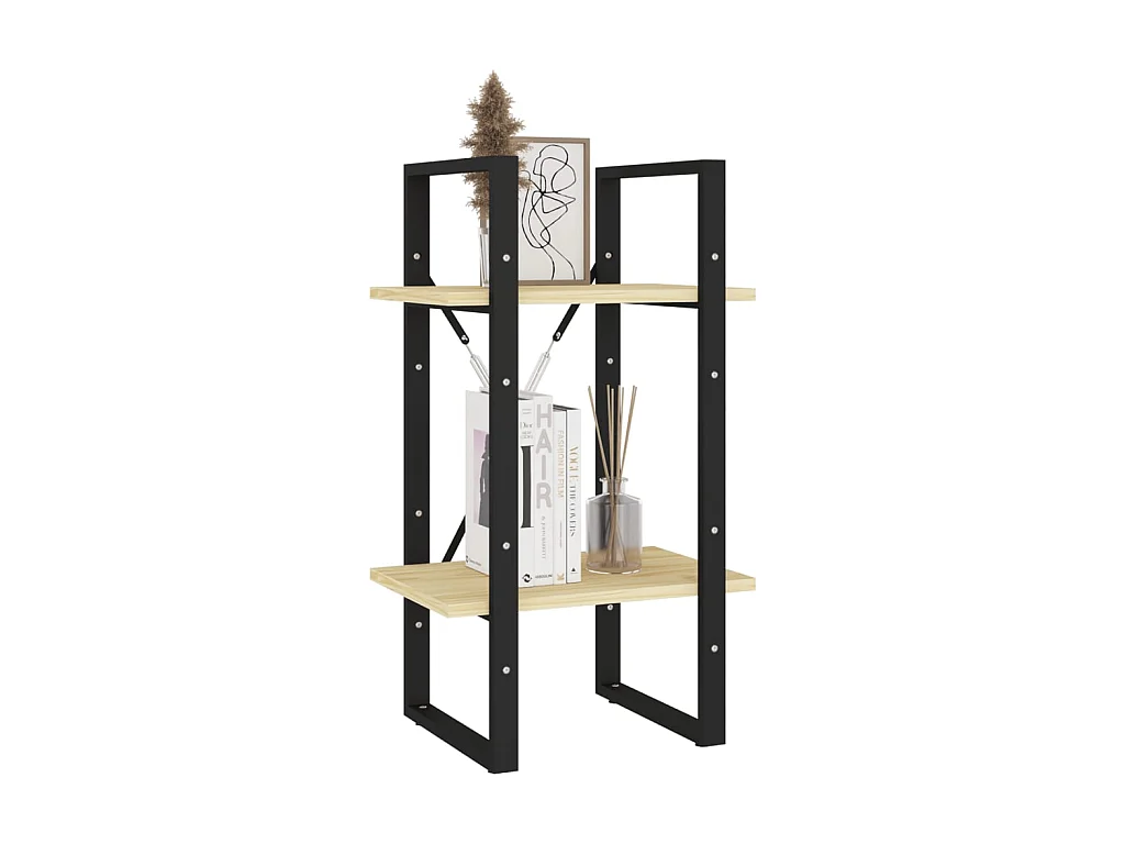 Bibliothèque à 2 niveaux 40x30x70 Bois de pin massif