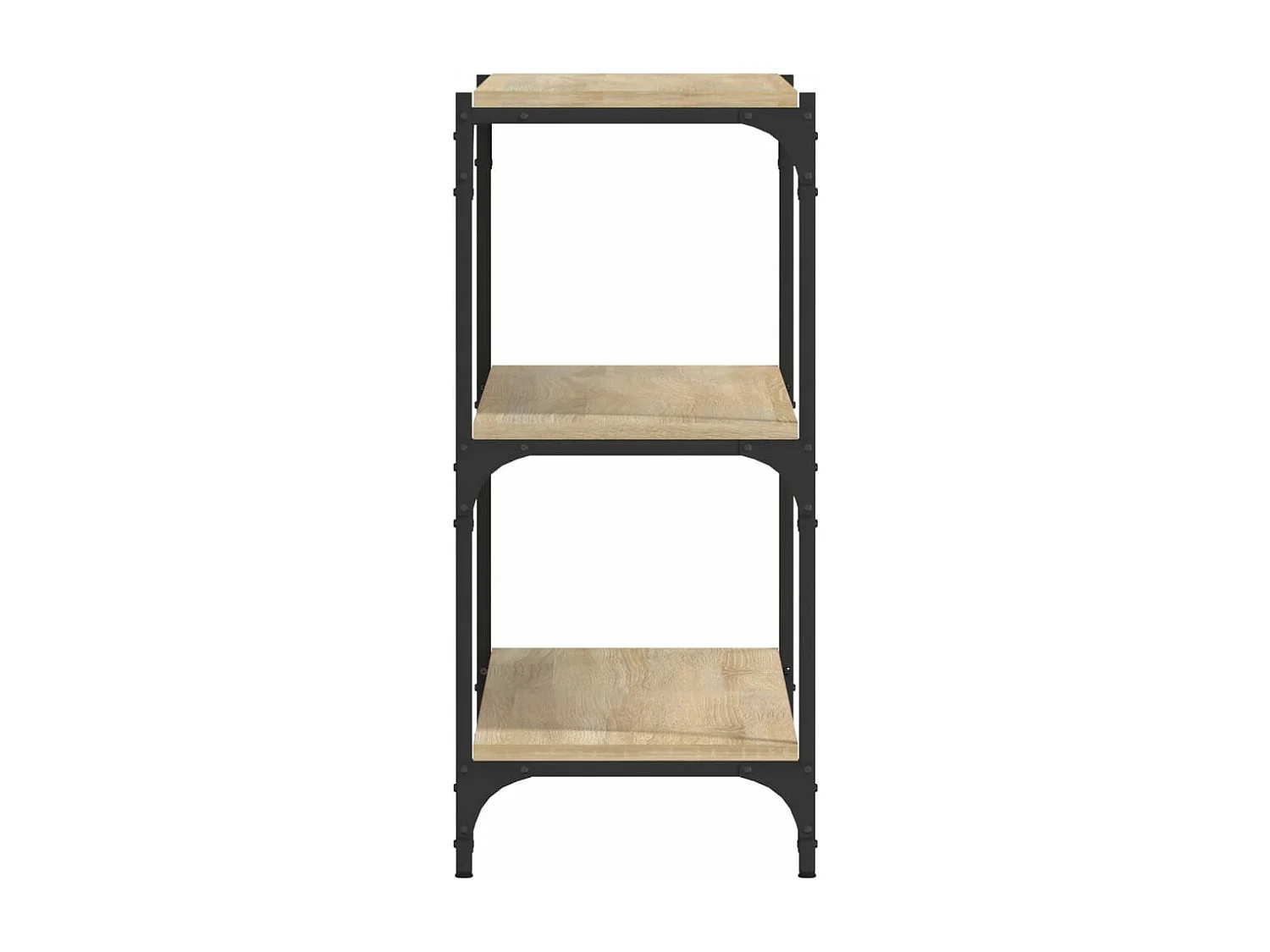 Bibliothèque Chêne Sonoma 100x33x70,5 Bois d'ingénierie acier