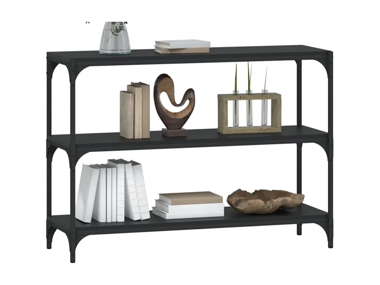 Bibliothèque Chêne Sonoma 100x33x70,5 Bois d'ingénierie acier