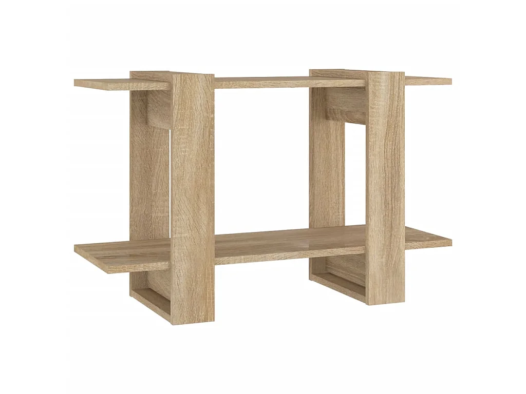 Bibliothèque-Séparateur de pièce Chêne sonoma 80x30x51