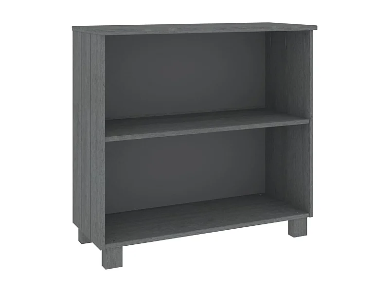 Buffet Gris foncé 85x35x80 Bois massif de pin 2