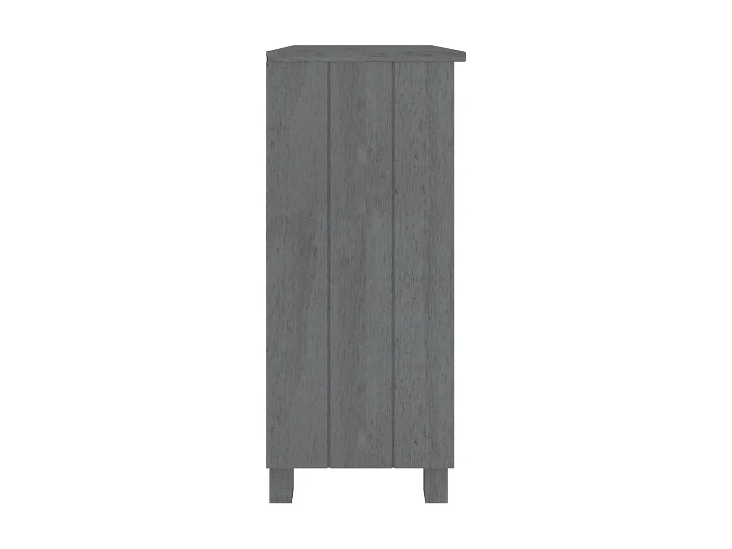 Buffet Gris foncé 85x35x80 Bois massif de pin 2