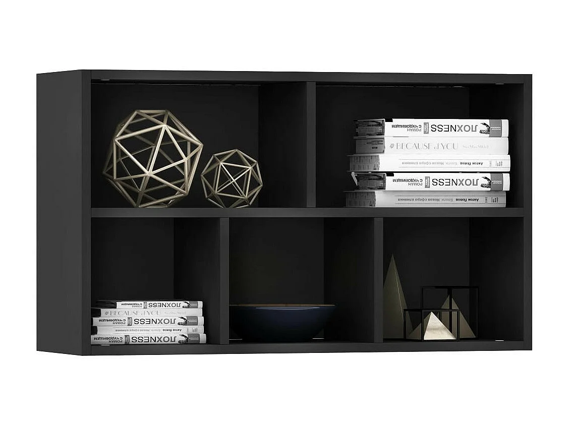 Bibliothèque-Buffet Noir 45 x 25x80