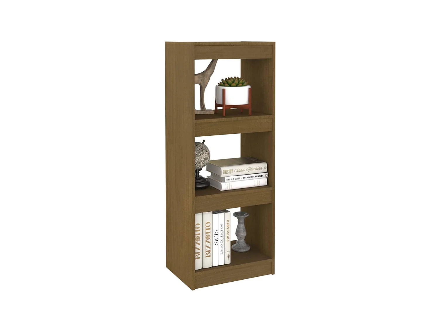 Bibliothèque-Séparateur de pièce Marron miel 40x30x103,5 Pin