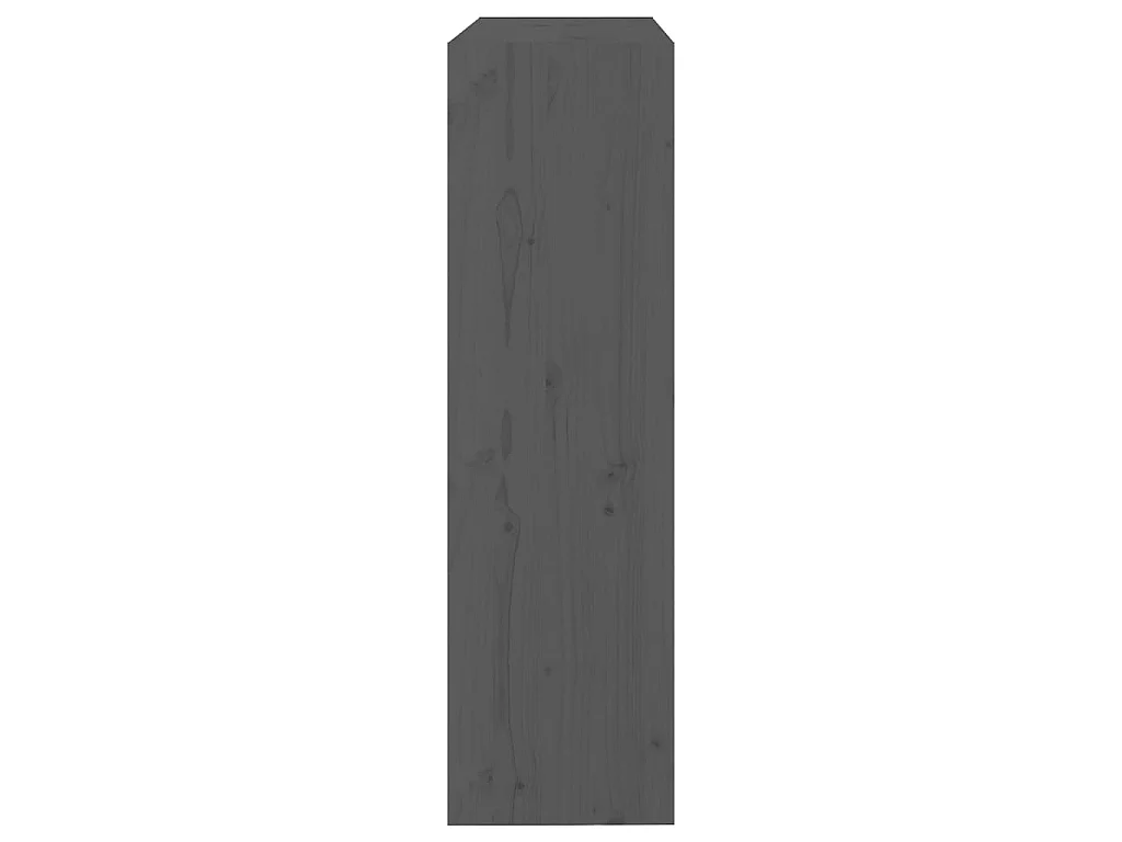 Bibliothèque-Séparateur de pièce Gris 80x30x103,5 Pin solide