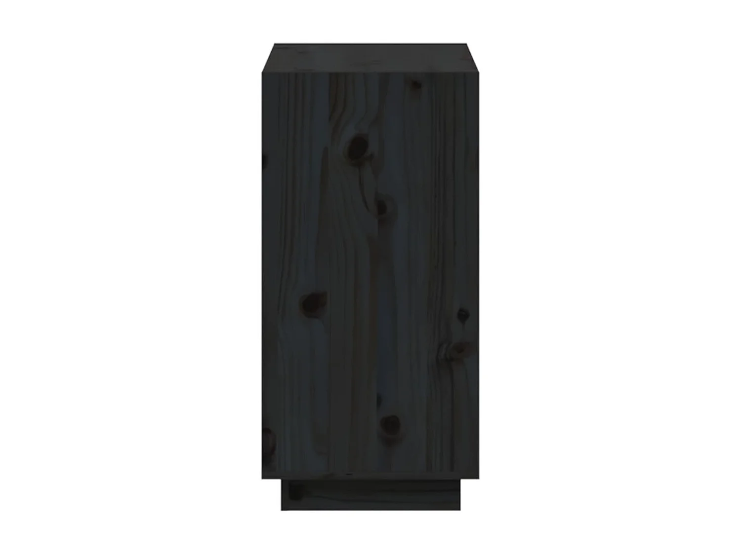 Bibliothèque Noir 60x35x71 Bois de pin massif