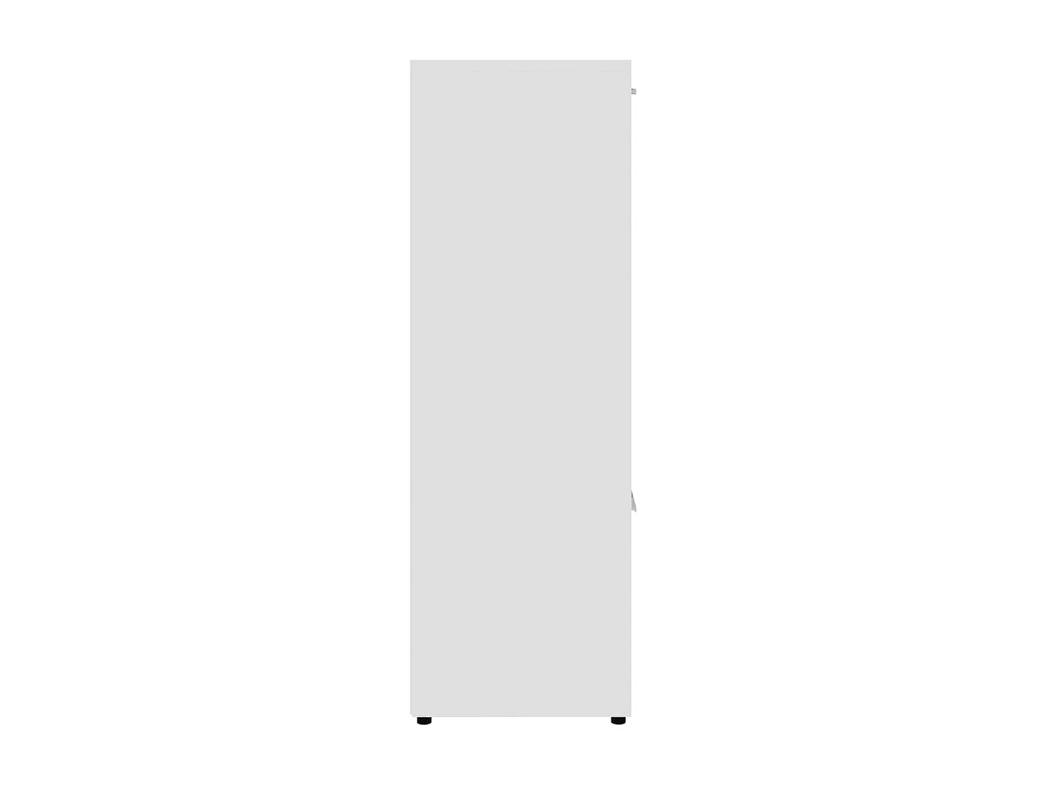 Bibliothèque étagère en bois Lozka 98cm - 4 niches 5 portes-Blanc