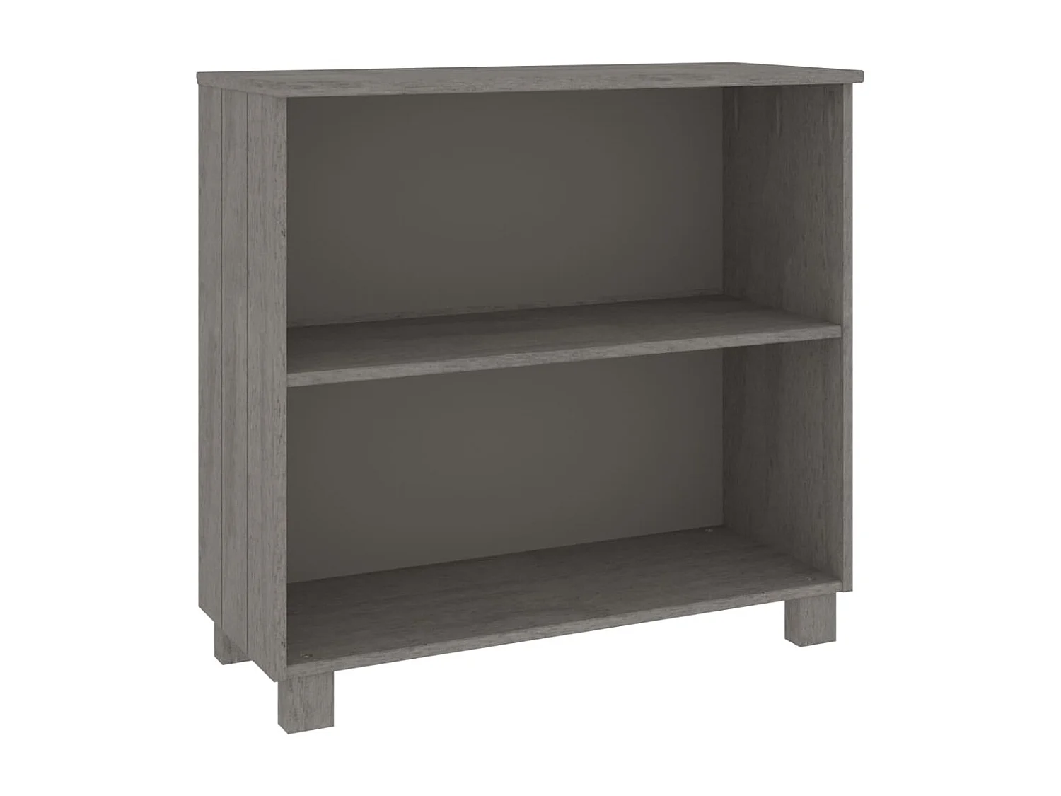 Buffet Gris clair 85x35x80 Bois massif de pin 2