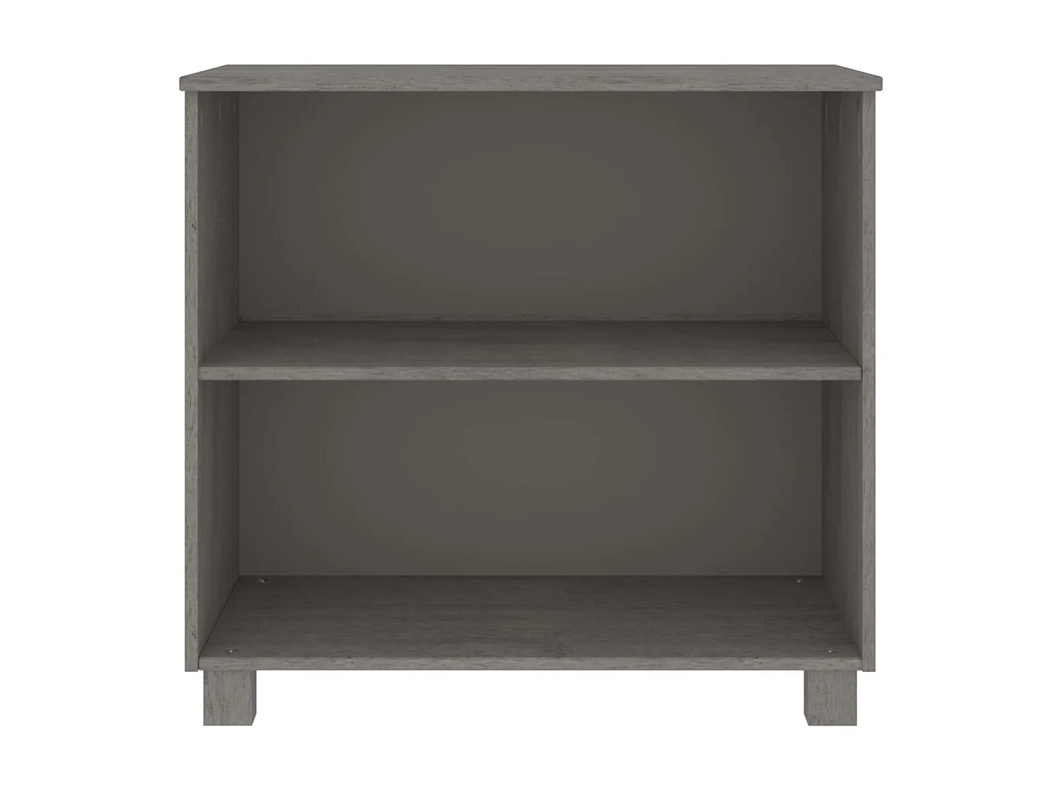 Buffet Gris clair 85x35x80 Bois massif de pin 2