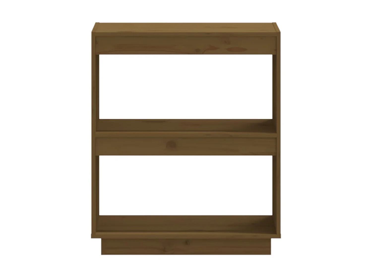 Bibliothèque Marron miel 60x35x71 Bois de pin massif