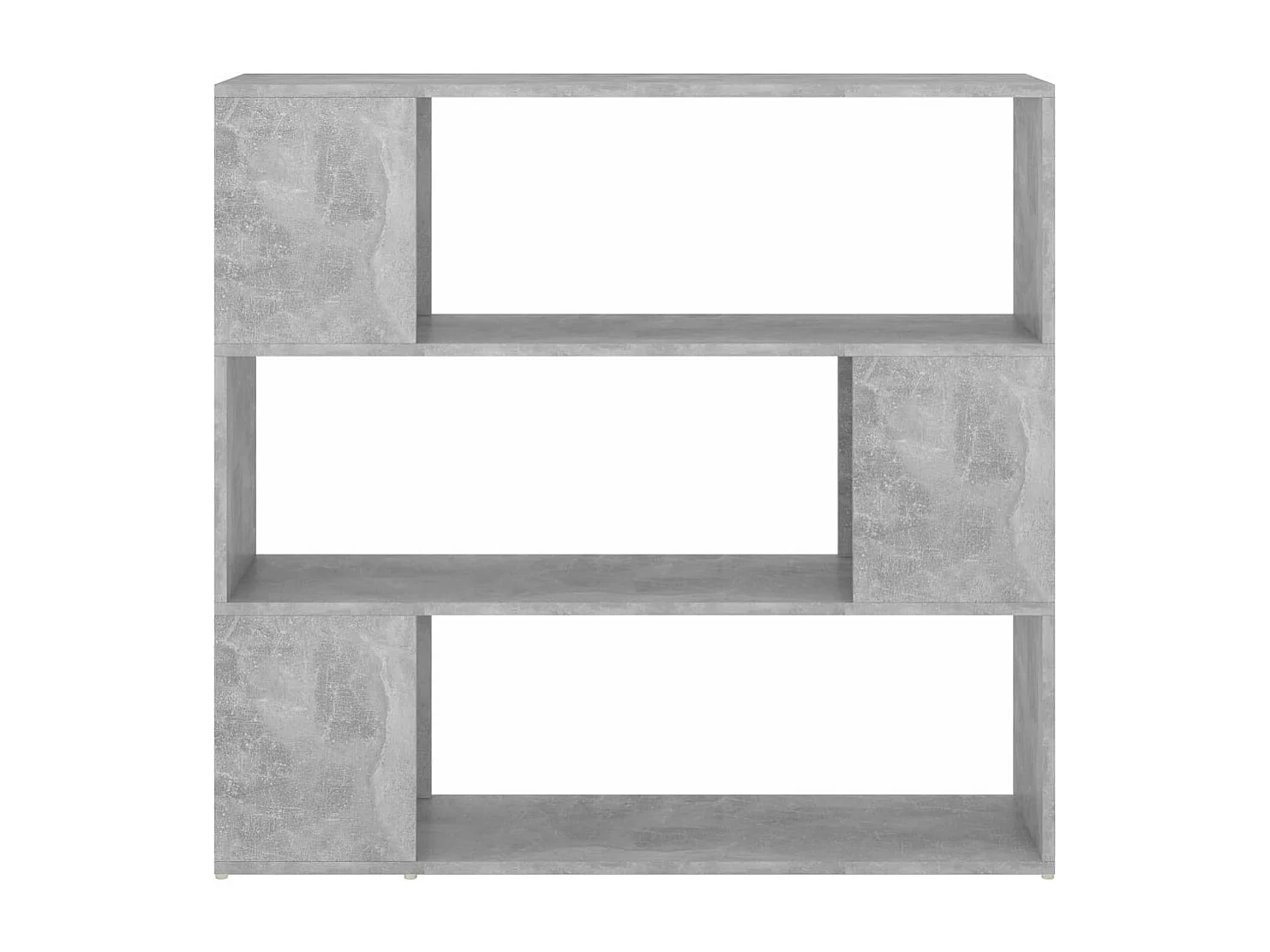 Bibliothèque-Séparateur de pièce Gris béton 100x24x94