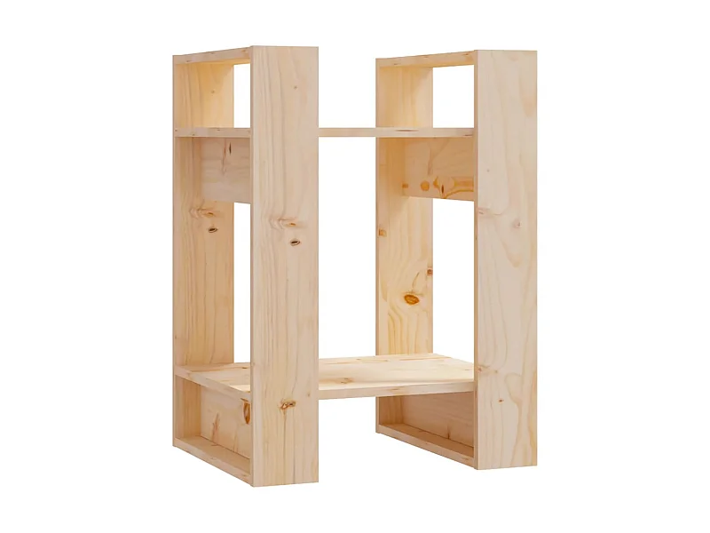 Bibliothèque-Séparateur de pièce 41x35x57 Pin massif