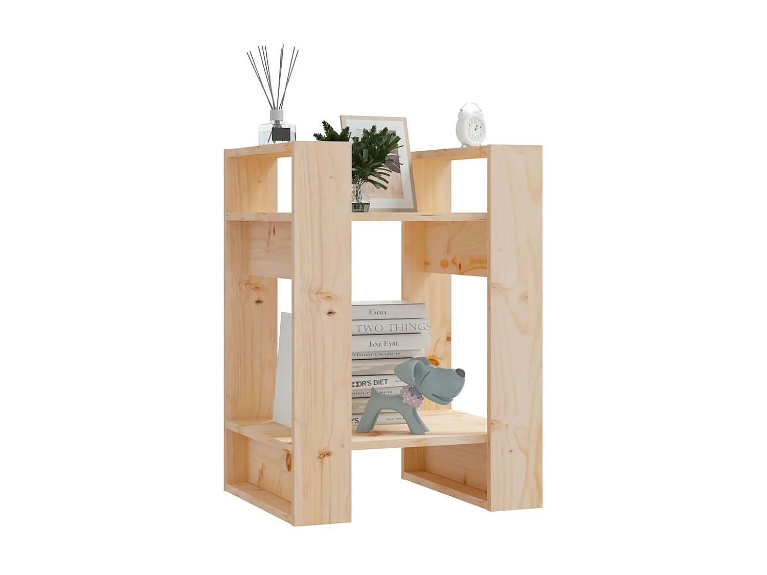 Bibliothèque-Séparateur de pièce 41x35x57 Pin massif