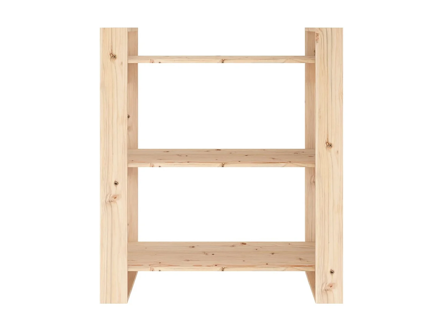 Bibliothèque-Séparateur de pièce 80x35x91 Pin massif