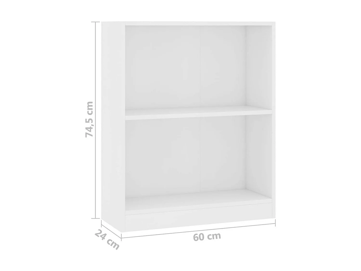 Bibliothèque Blanc 60 x 24x74,5