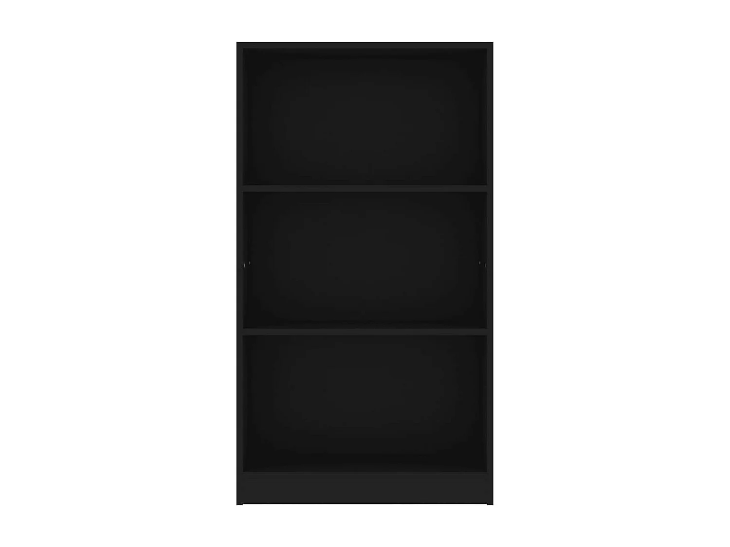 Bibliothèque à 3 niveaux Noir 60x24x108