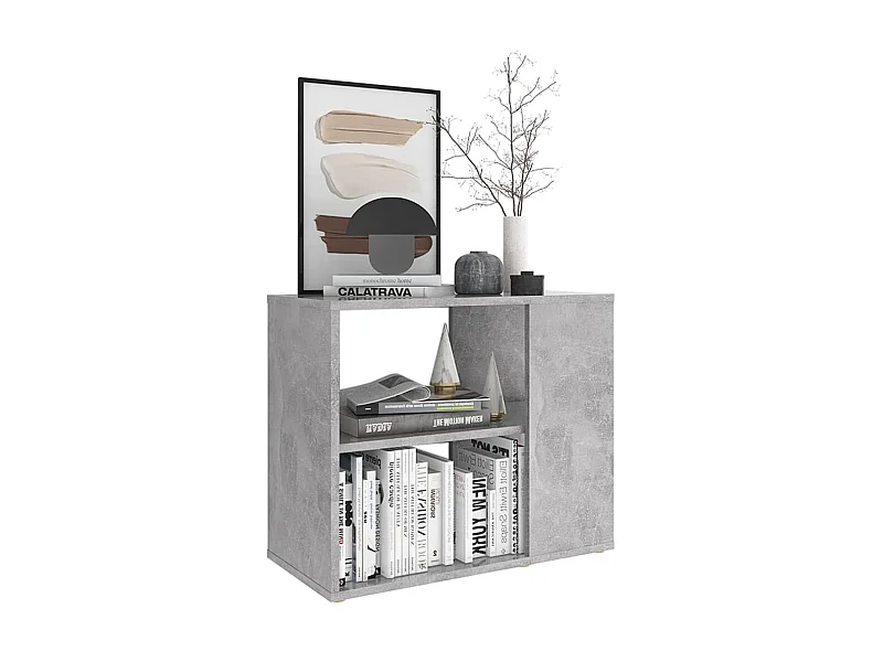 Armoire latérale Gris béton 60x30x50