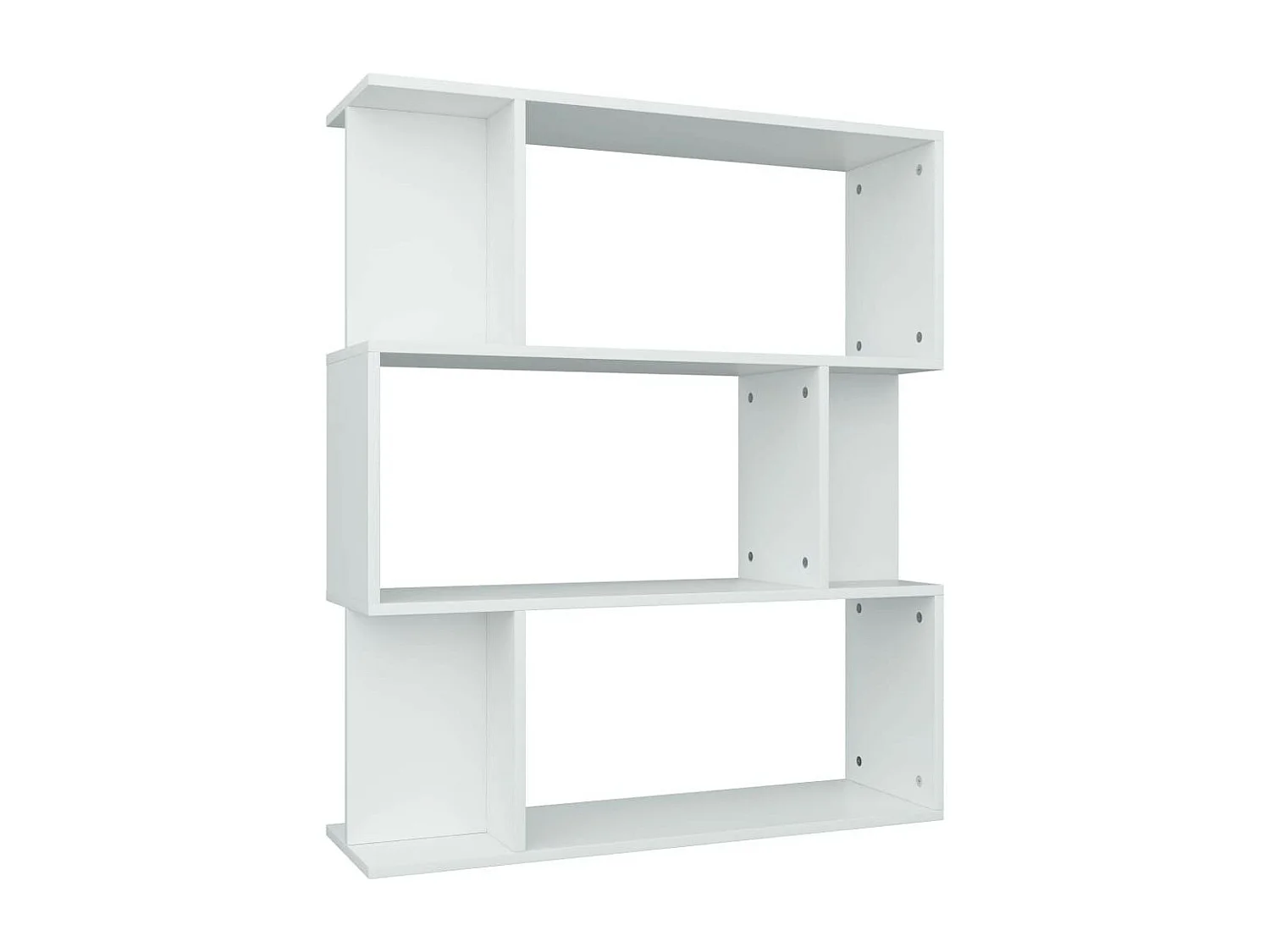 Bibliothèque-Séparateur de pièce Blanc 80x24x96