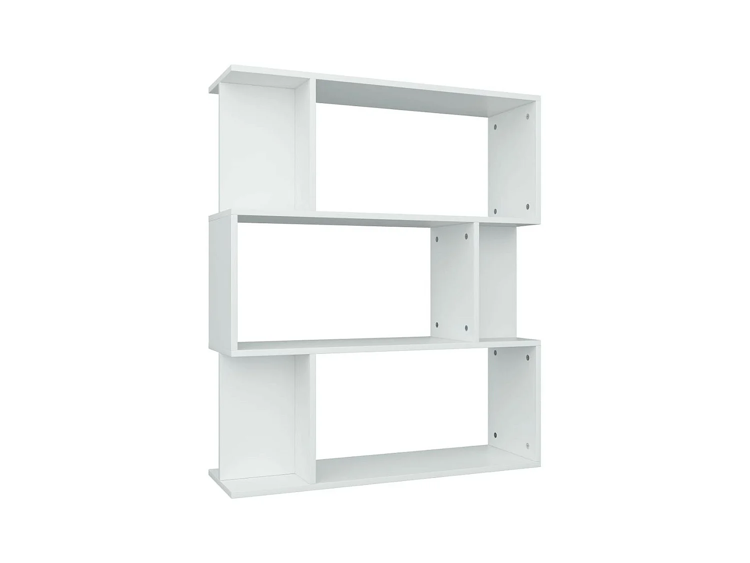 Bibliothèque-Séparateur de pièce Blanc 80x24x96