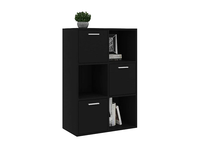 Armoire de rangement Noir 60x29,5x90