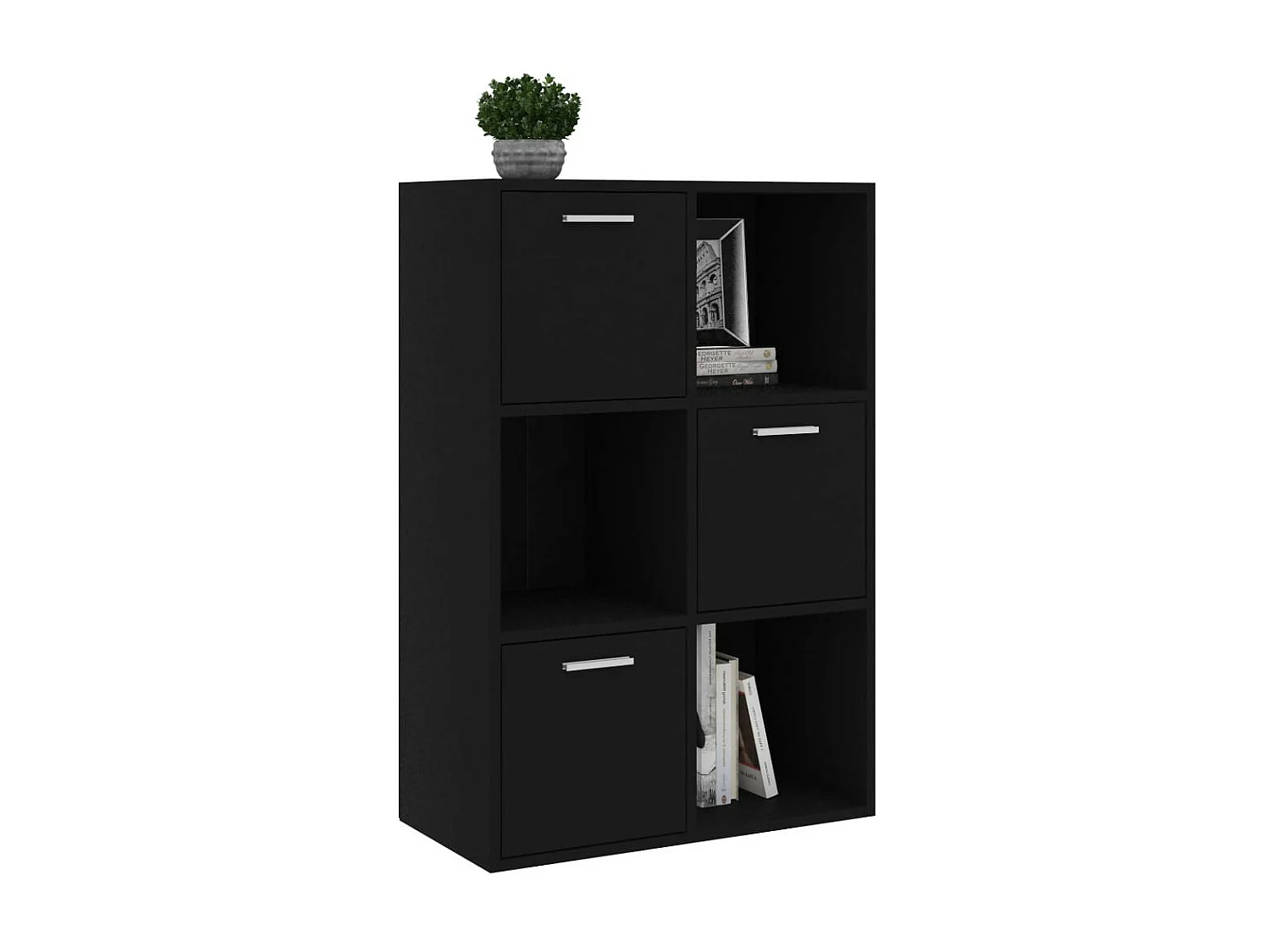 Armoire de rangement Noir 60x29,5x90