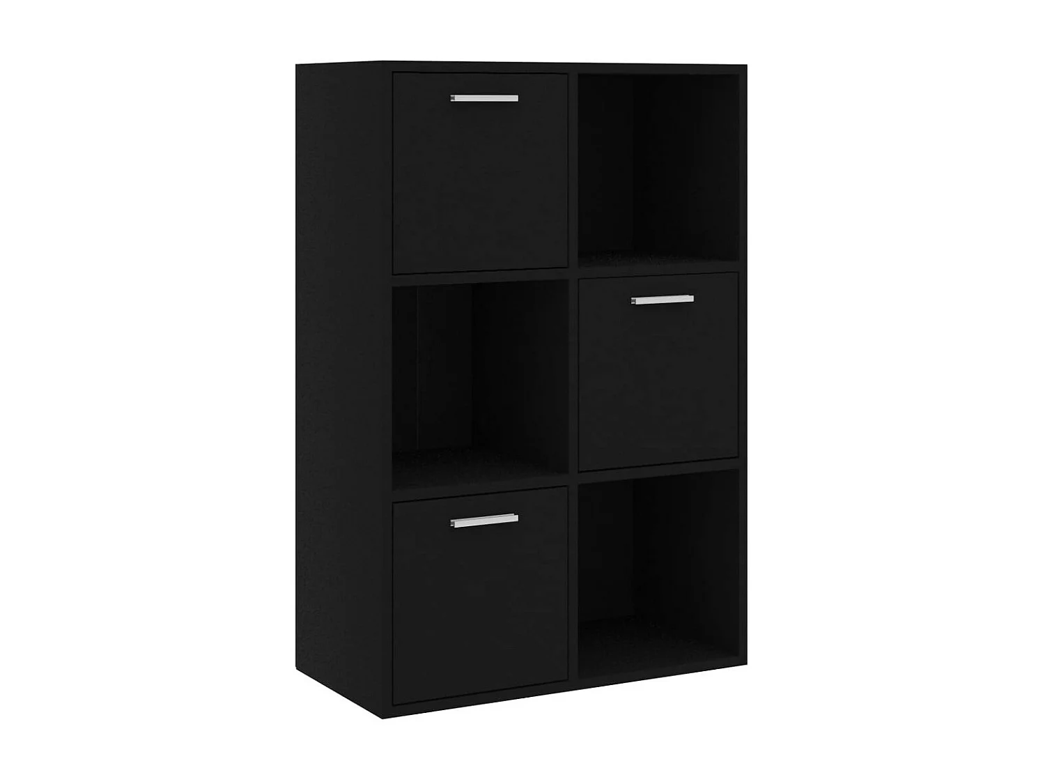 Armoire de rangement Noir 60x29,5x90