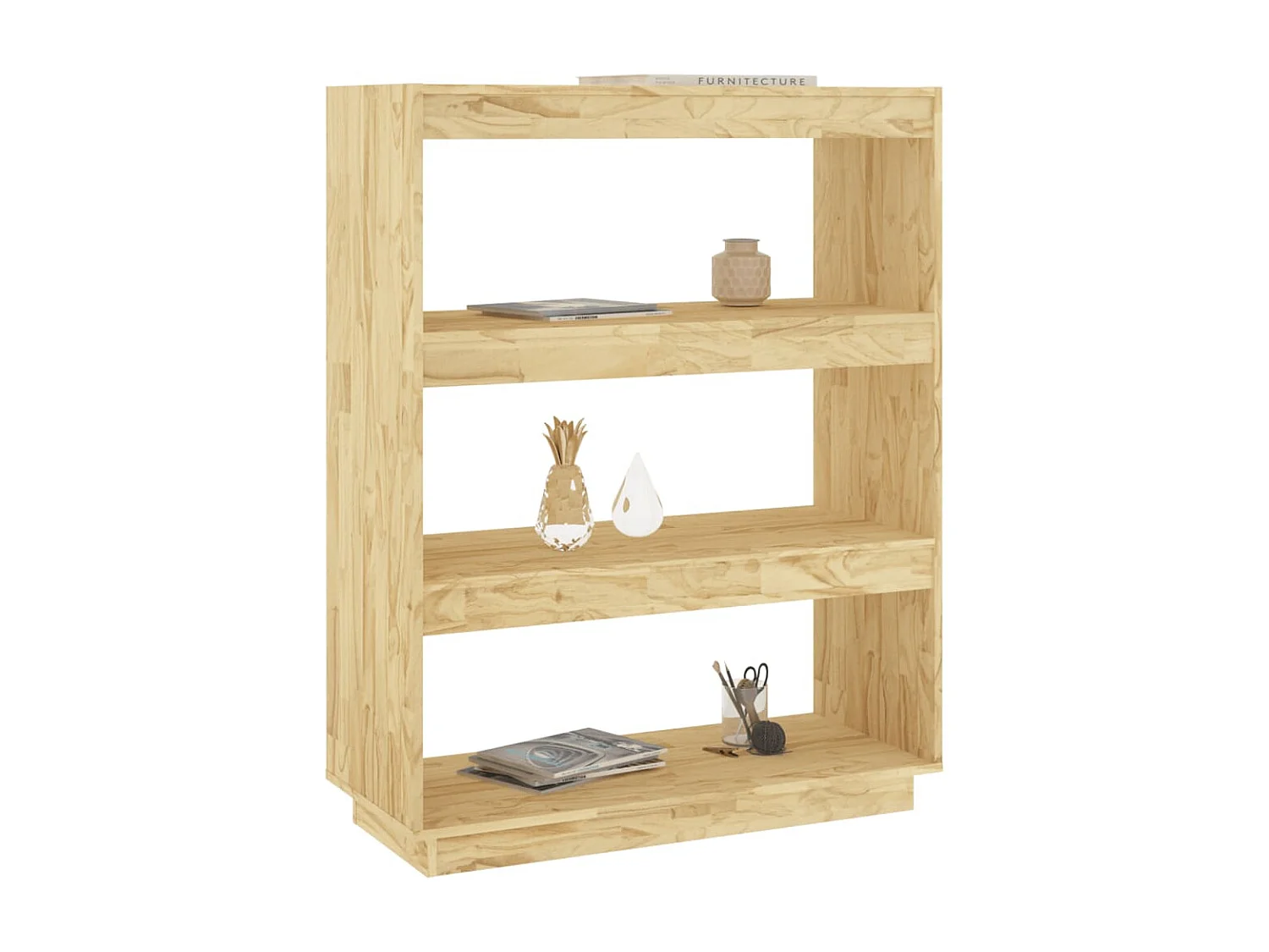 Bibliothèque-Séparateur de pièce 80x35x103 Bois de pin massif