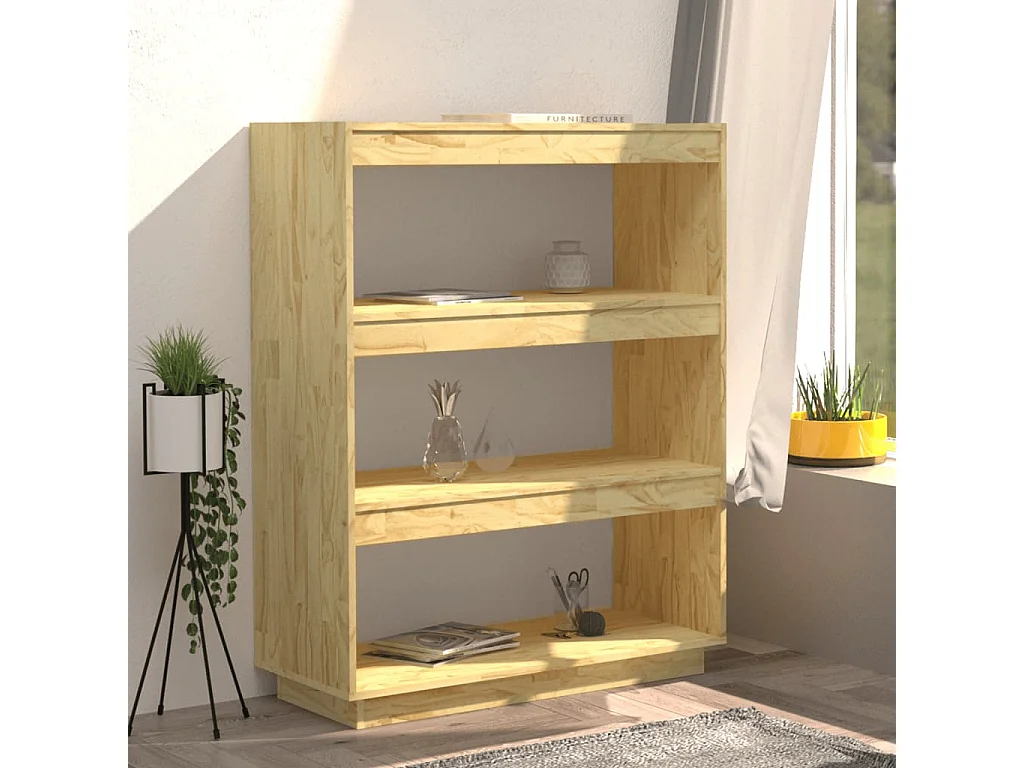 Bibliothèque-Séparateur de pièce 80x35x103 Bois de pin massif
