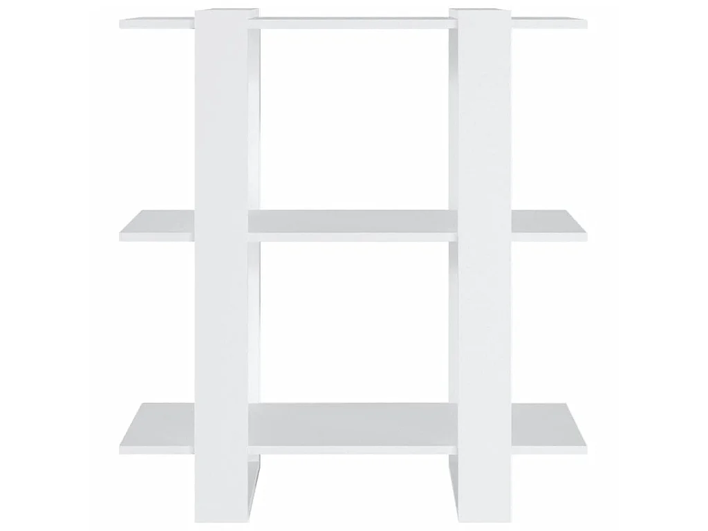 Bibliothèque-Séparateur de pièce Blanc 80x30x87