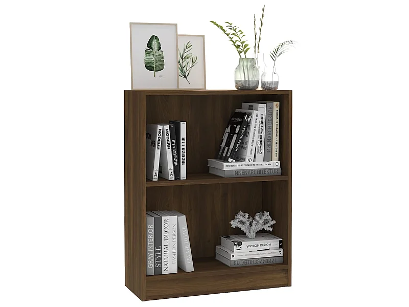 Bibliothèque Chêne marron 60x24x74,5 Bois d'ingénierie