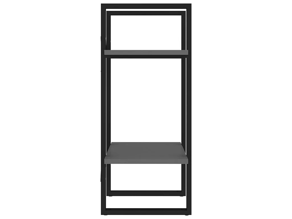 Bibliothèque à 2 niveaux Gris 40x30x70