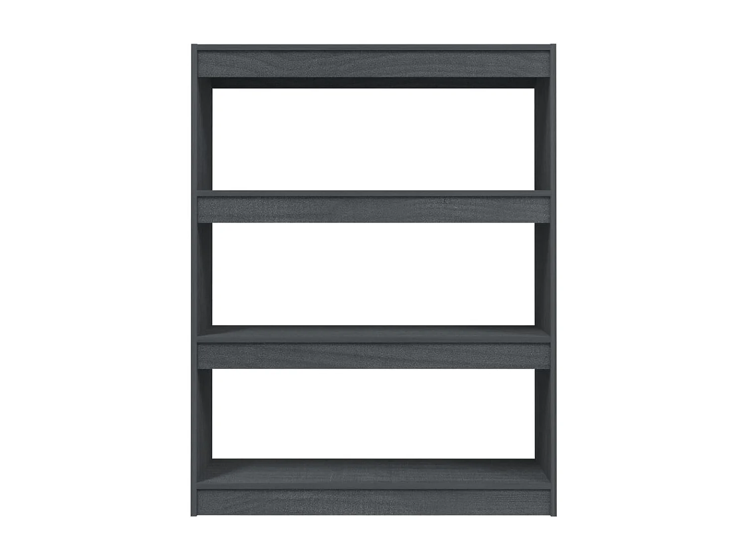 Bibliothèque-Séparateur de pièce Gris 100x30x103 Pin massif