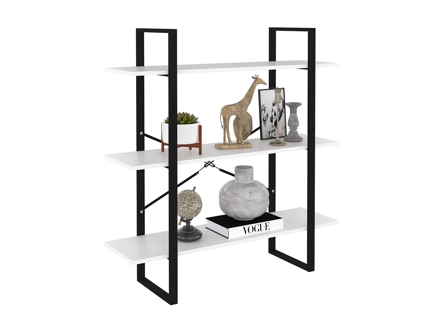 Bibliothèque Blanc 100x30x105