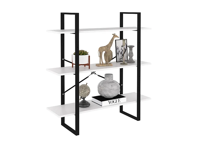 Bibliothèque Blanc 100x30x105