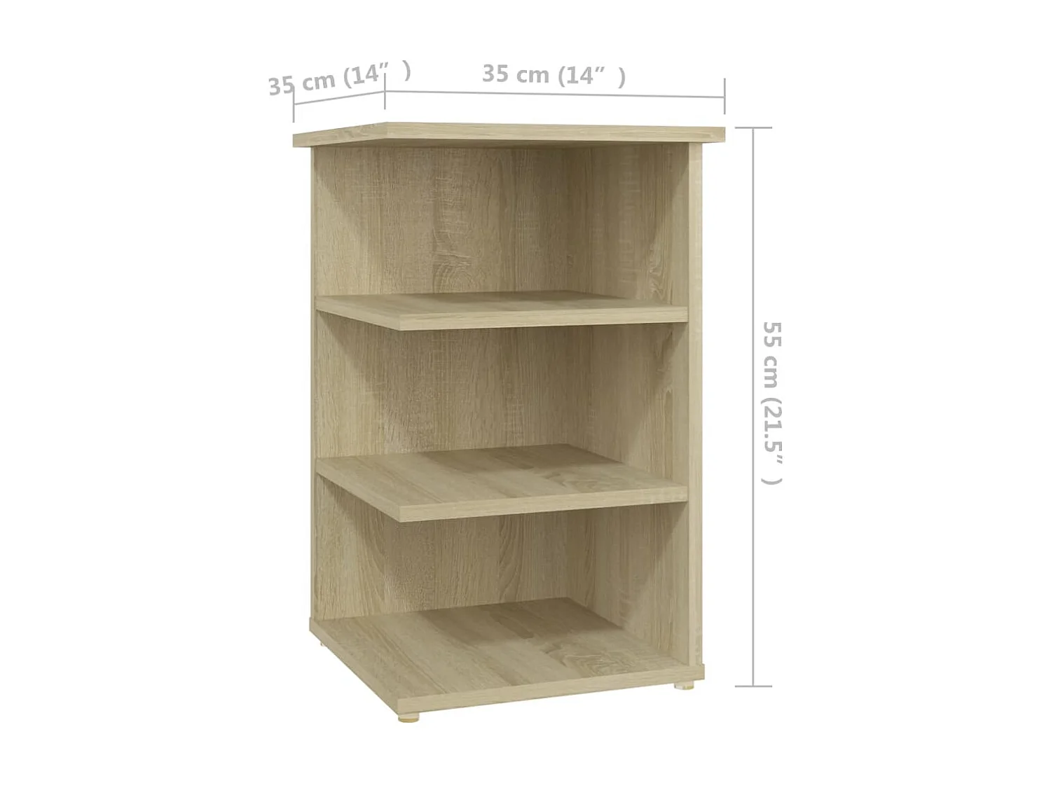 Armoire latérale Chêne sonoma 35x35x55