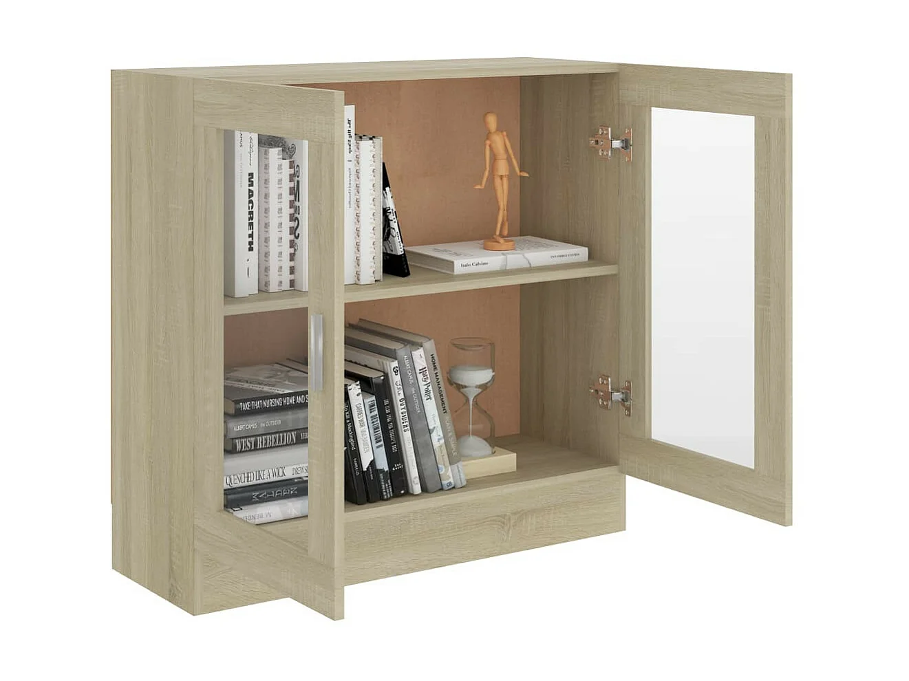 Armoire à vitrine Chêne sonoma 82,5x30,5x80