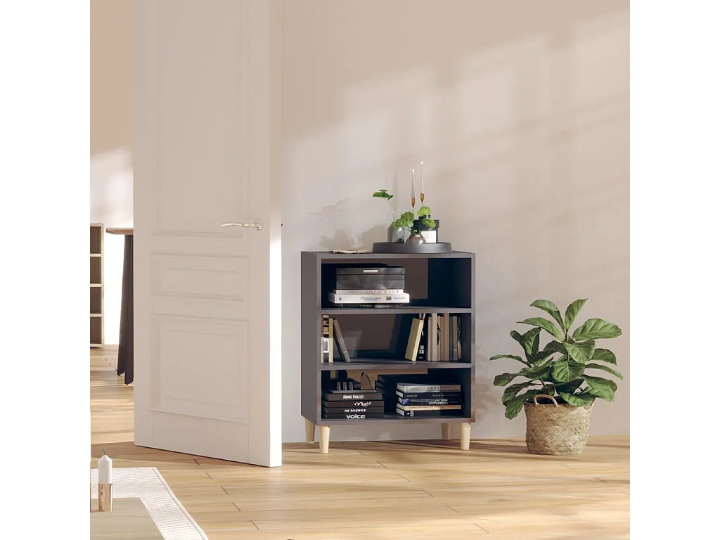 Etagères Gris brillant 57x35x70