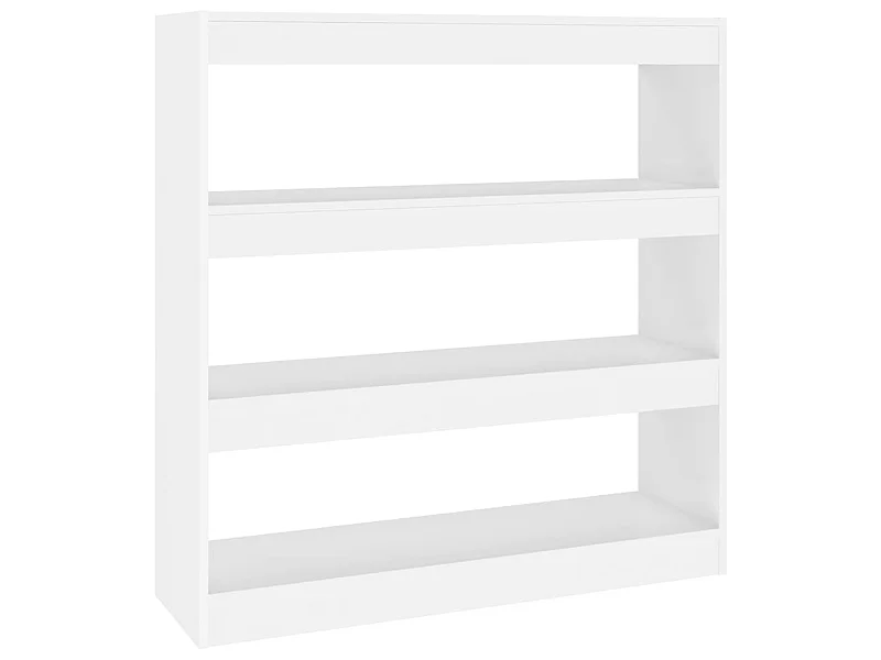 Bibliothèque-Séparateur de pièce Blanc 100x30x103