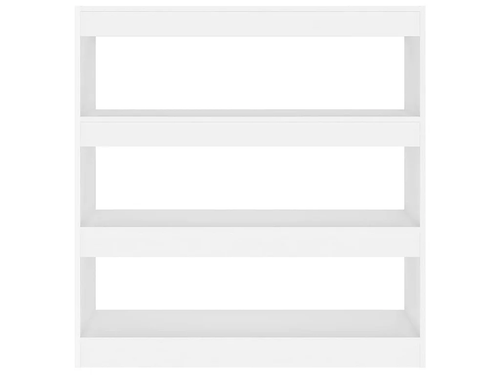 Bibliothèque-Séparateur de pièce Blanc 100x30x103