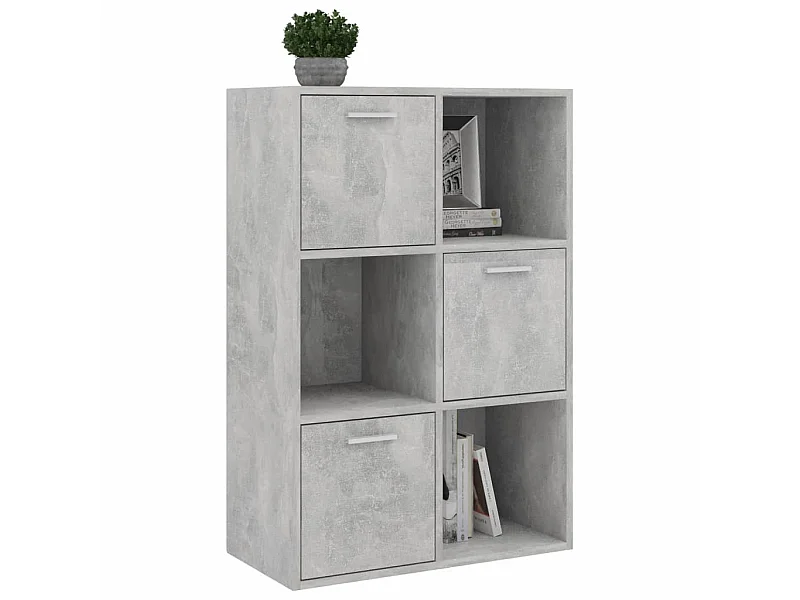 Armoire de rangement Gris béton 60x29,5x90