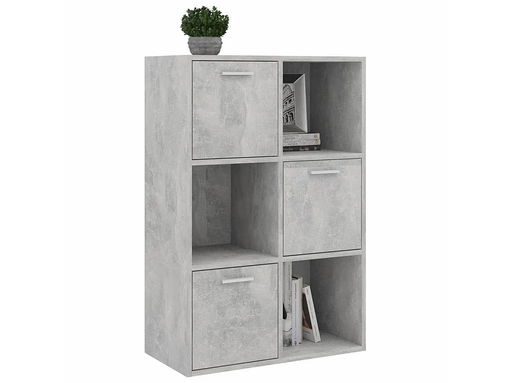 Armoire de rangement Gris béton 60x29,5x90