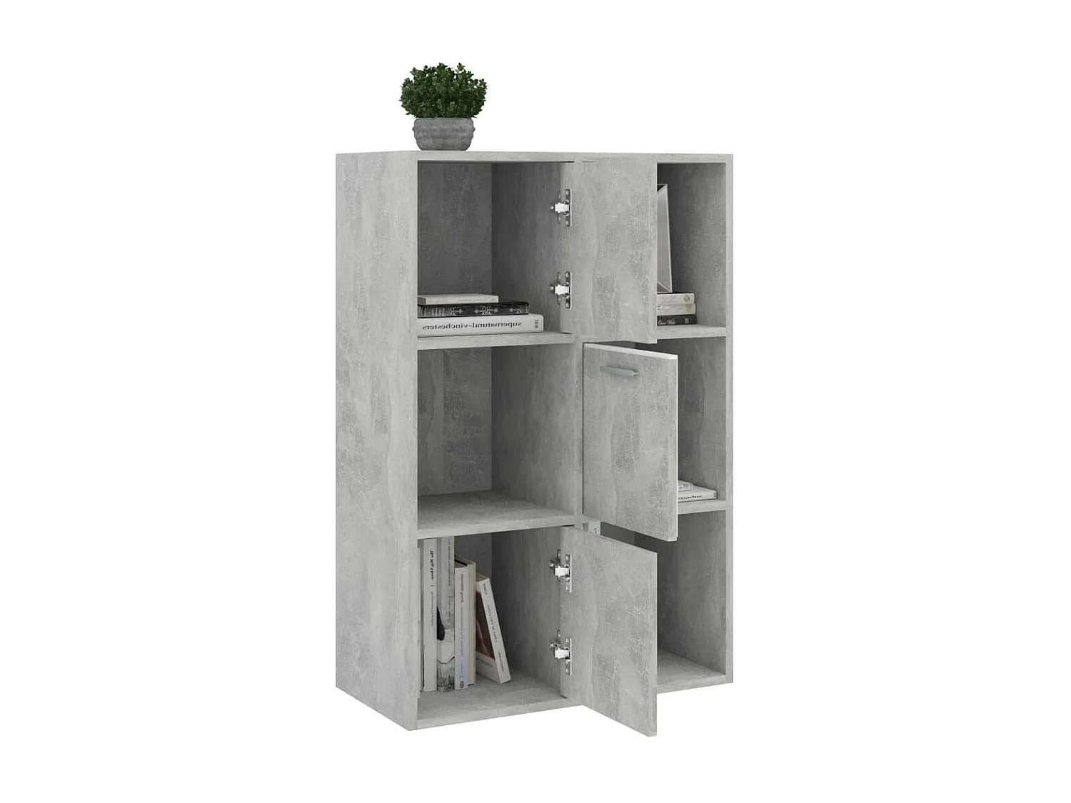 Armoire de rangement Gris béton 60x29,5x90