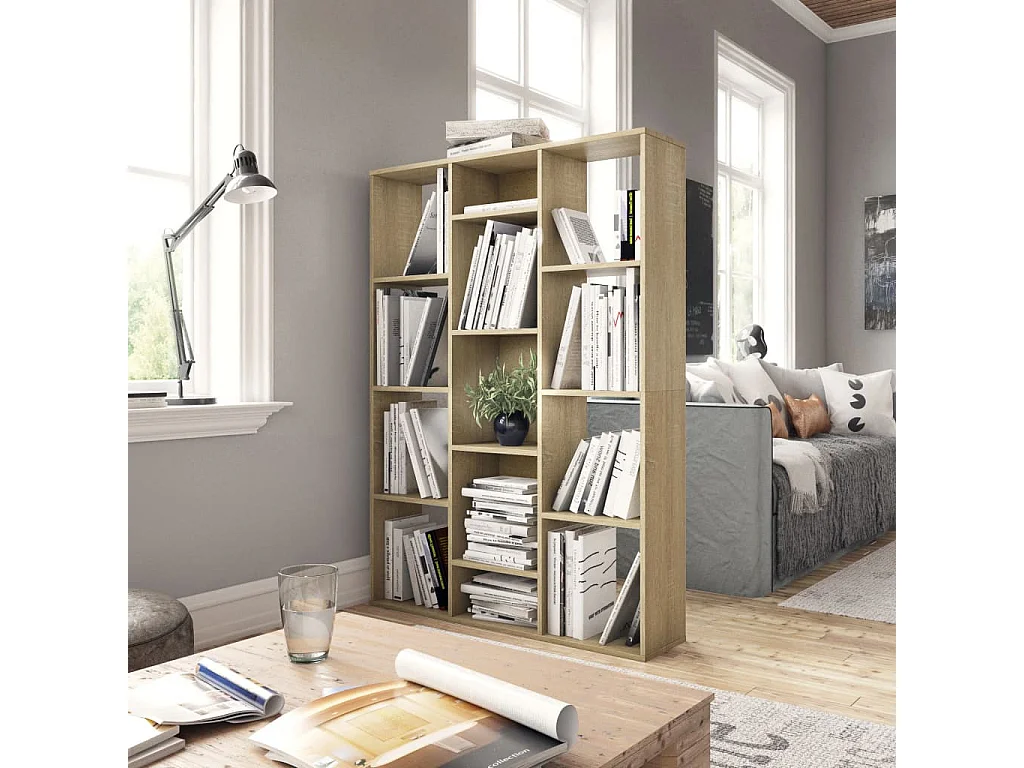 Cloison de séparation Chêne Sonoma 100x24x140