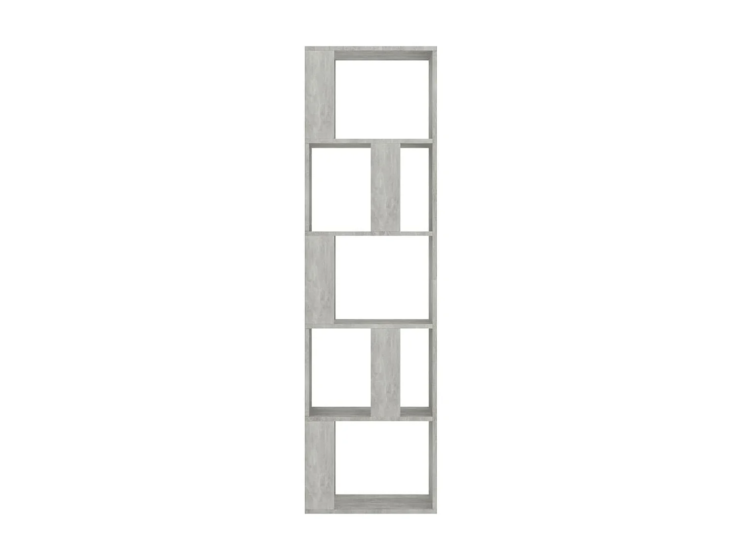 Bibliothèque-Séparateur de pièce Gris béton 45x24x159