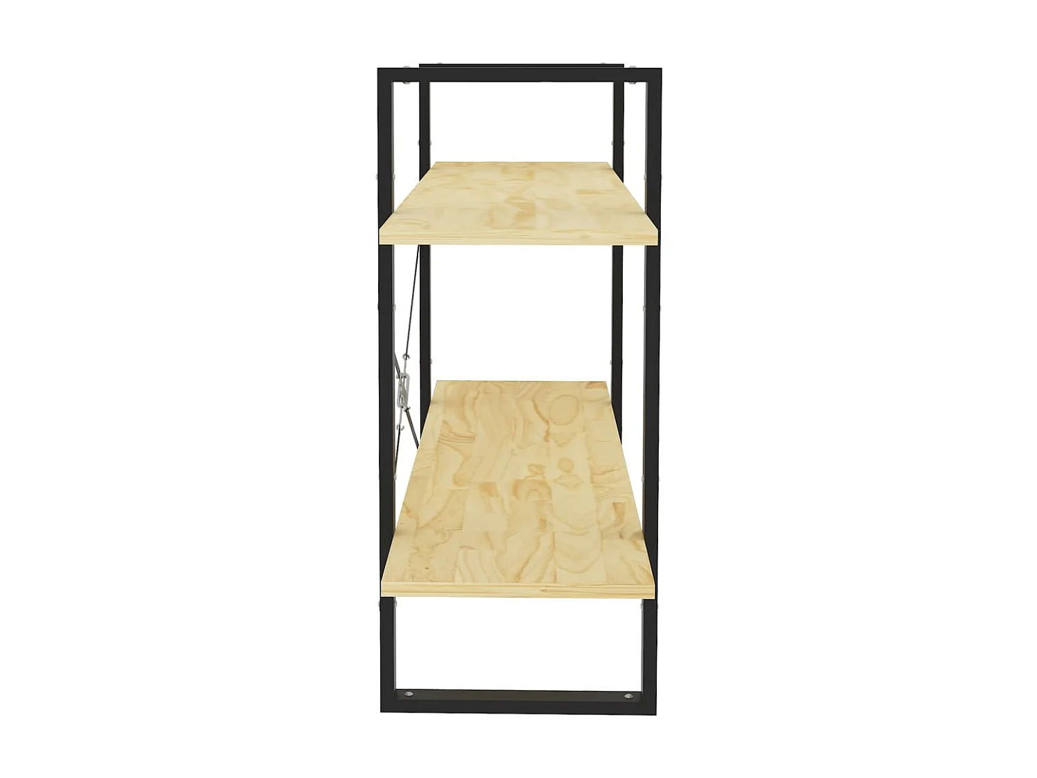 Bibliothèque à 2 niveaux 100x30x70 Bois de pin massif