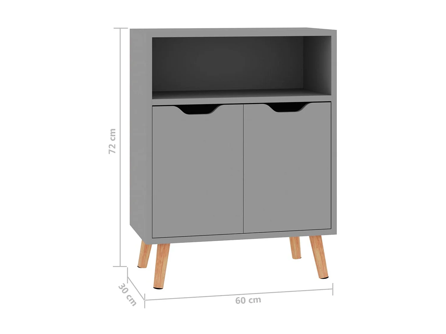 Buffet Gris 60x30x72
