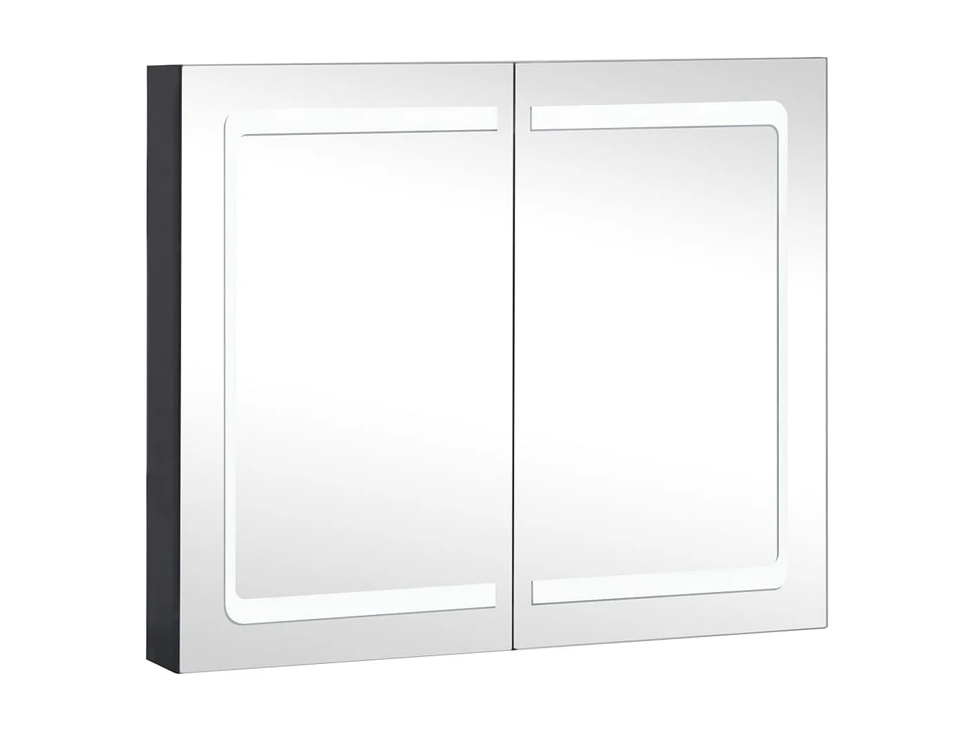 Armoire de salle de bain à miroir à LED 80x12,2x68